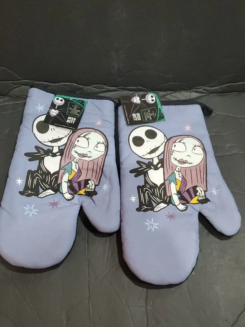 Disney’s Tim Burton's Nightmare Before Christmas 2pack Jack and Sally oven mitts